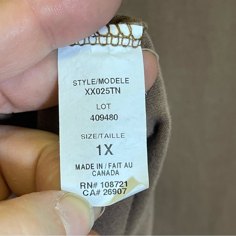 Ivy Rose, Brown Soft Basic T-Shirt. Size 1X. Good used condition! - Picture 3 of 6